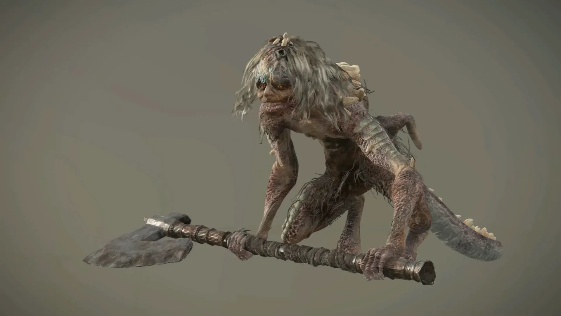 Misbegotten Wielding Giant Axe